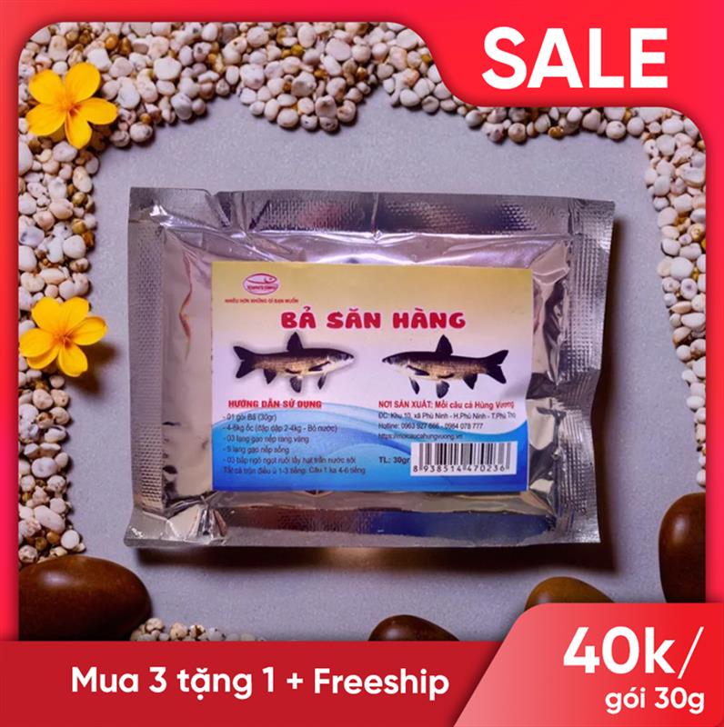 Bả săn hàng - Đặc trị cá trắm đen